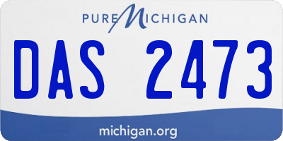 MI license plate DAS2473