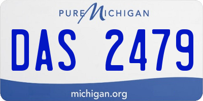 MI license plate DAS2479