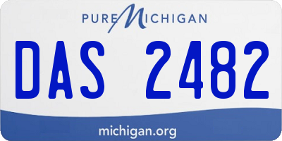 MI license plate DAS2482