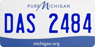 MI license plate DAS2484