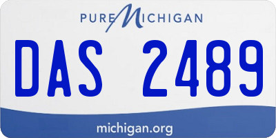 MI license plate DAS2489