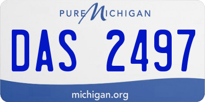 MI license plate DAS2497