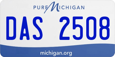 MI license plate DAS2508