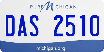 MI license plate DAS2510