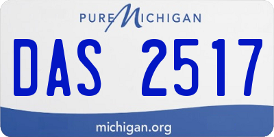 MI license plate DAS2517