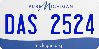 MI license plate DAS2524
