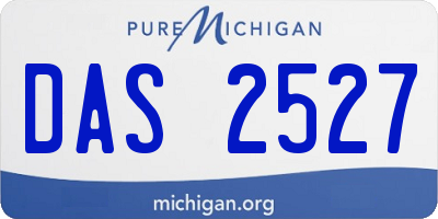 MI license plate DAS2527