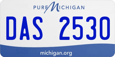 MI license plate DAS2530