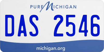 MI license plate DAS2546