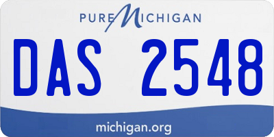 MI license plate DAS2548