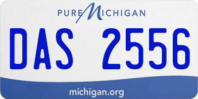 MI license plate DAS2556