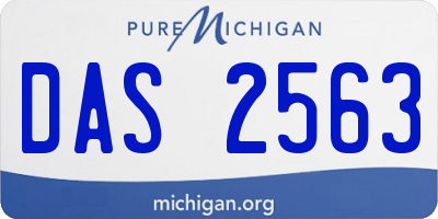 MI license plate DAS2563
