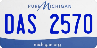 MI license plate DAS2570