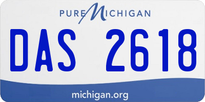 MI license plate DAS2618