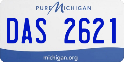 MI license plate DAS2621