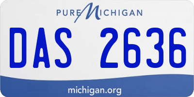 MI license plate DAS2636