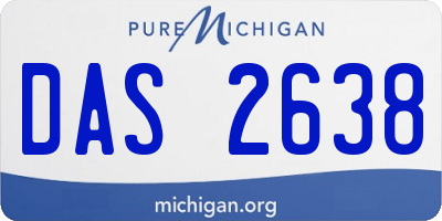MI license plate DAS2638
