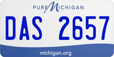 MI license plate DAS2657