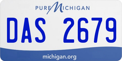 MI license plate DAS2679