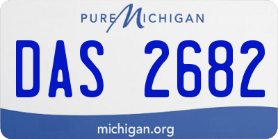 MI license plate DAS2682