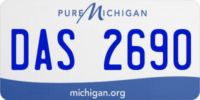 MI license plate DAS2690