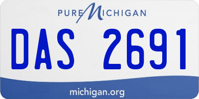 MI license plate DAS2691
