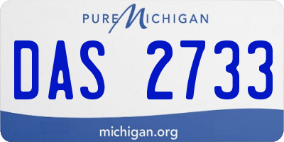 MI license plate DAS2733