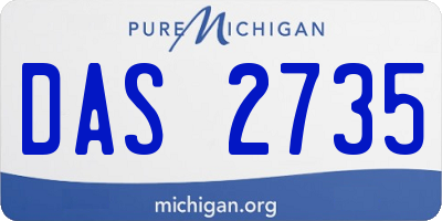 MI license plate DAS2735