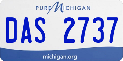 MI license plate DAS2737