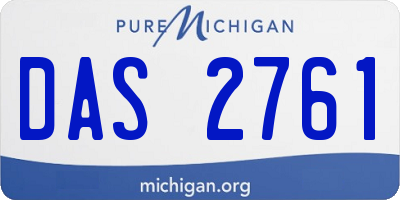 MI license plate DAS2761