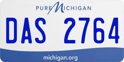 MI license plate DAS2764