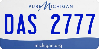 MI license plate DAS2777