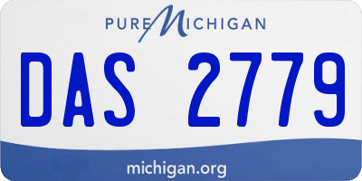 MI license plate DAS2779
