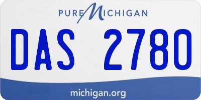 MI license plate DAS2780