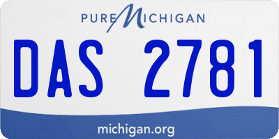 MI license plate DAS2781