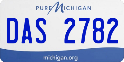 MI license plate DAS2782
