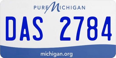 MI license plate DAS2784