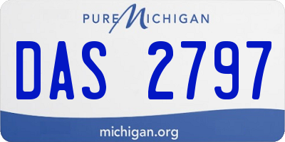 MI license plate DAS2797