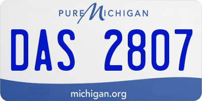 MI license plate DAS2807