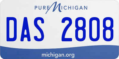 MI license plate DAS2808