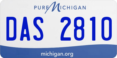 MI license plate DAS2810