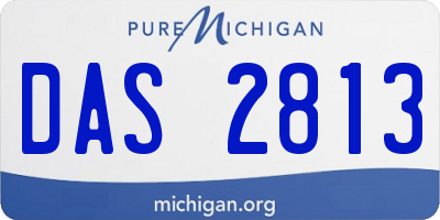 MI license plate DAS2813