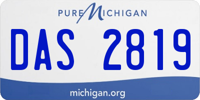 MI license plate DAS2819