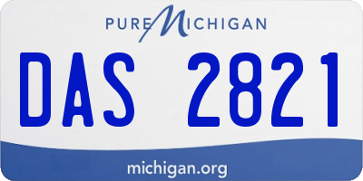 MI license plate DAS2821