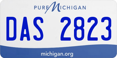 MI license plate DAS2823