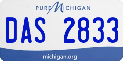 MI license plate DAS2833