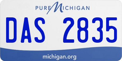 MI license plate DAS2835