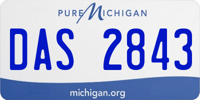MI license plate DAS2843