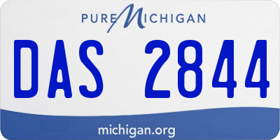MI license plate DAS2844