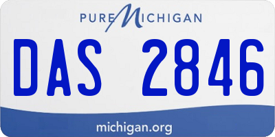 MI license plate DAS2846